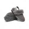 UGG Suzie Chaussons slingback enfant en laine de mouton Gris