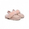 UGG Suzie Chaussons slingback enfant en laine de mouton Rosé