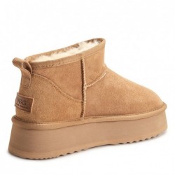 UGG Boot Store - Bottes à plateforme ultra mini -Châtaigne