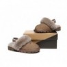 UGG Suzie Chaussons slingback enfant en laine de mouton Noisette