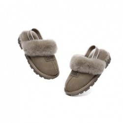 UGG Suzie Chaussons slingback enfant en laine de mouton Olive