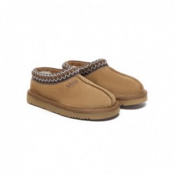 UGG Chaussons cheville en laine pour enfants,marron