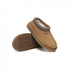 UGG Chaussons cheville en laine pour enfants,marron