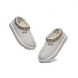 UGG Chaussons cheville en laine pour enfants,Blanc