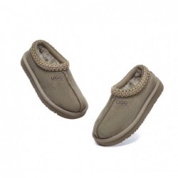 UGG Chaussons cheville en laine pour enfants,Olive