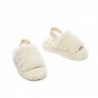 UGG Claquettes à bride arrière pour enfants Puffy Crème