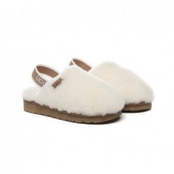 UGG Chaussons pour enfants, slingback, duveteux,Beige