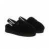 UGG Chaussons pour enfants, slingback, duveteux,Noir