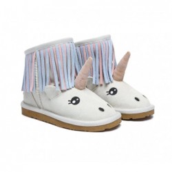 UGG Bottes pour enfants,bottes pour enfants licorne en peau de mouton