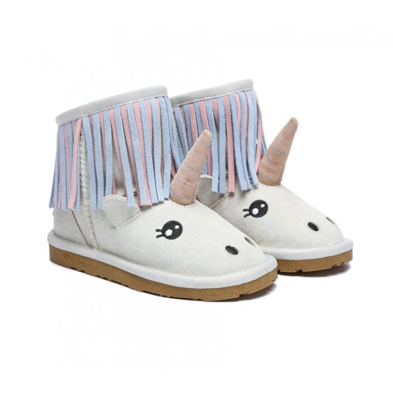 UGG Bottes pour enfants,bottes pour enfants licorne en peau de mouton