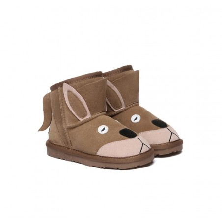 UGG Bottes pour enfants en peau de mouton,laine kangourou pour enfants