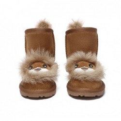 UGG Bottes en peau de mouton pour enfants, joli lion de dessin animé