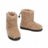 UGG Bottes pour enfants,peluche en laine,haut à cordon Marron