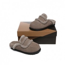 UGG Chaussons pour femme,doublés peau de mouton Remi Marron