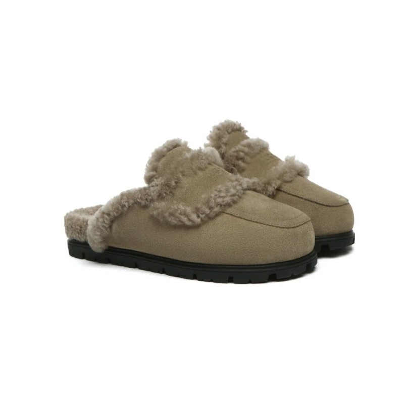 UGG Chaussons pour femme,doublés peau de mouton Remi Caribou