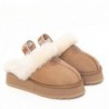 UGG Premium Platform Fluffy Éraflure Pantoufles —Brun