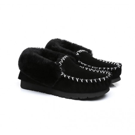 UGG Mocassins,bottines en laine de mouton,Noir