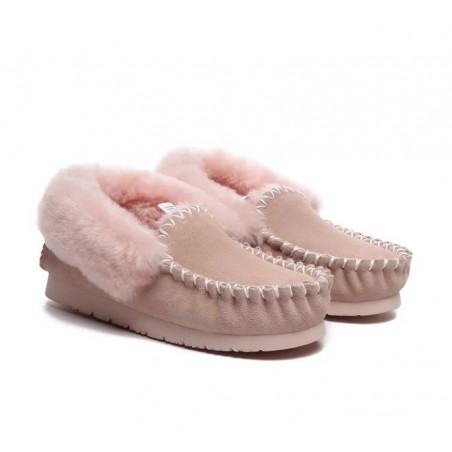 UGG Mocassins,bottines en laine de mouton,Rose