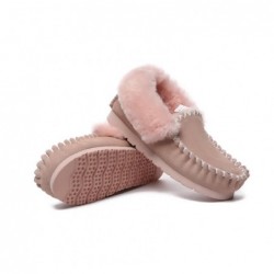 UGG Mocassins,bottines en laine de mouton,Rose