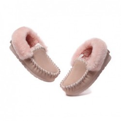 UGG Mocassins,bottines en laine de mouton,Rose