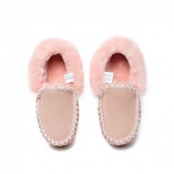 UGG Mocassins,bottines en laine de mouton,Rose