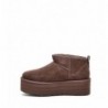 UGG Bottine Plateforme en Daim Marron