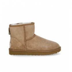 UGG Bottines Beige en Daim avec Doublure en Peau de Mouton