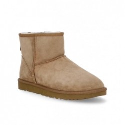 UGG Bottines Beige en Daim avec Doublure en Peau de Mouton