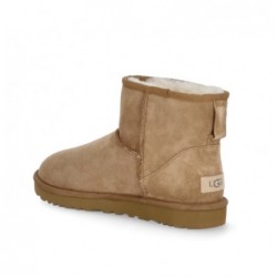 UGG Bottines Beige en Daim avec Doublure en Peau de Mouton