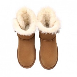 Bottes UGG pour femmes en peau de mouton et laine à deux boutons Mini Espina