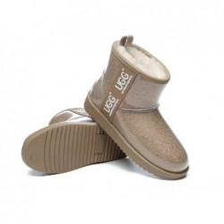 UGG pour femmes,imperméables et transparentes,en peau de mouton,classiques,Châtaigne