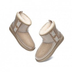 UGG pour femmes,imperméables et transparentes,en peau de mouton,classiques,Châtaigne