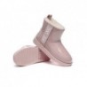 UGG pour femmes,imperméables et transparentes,en peau de mouton,classiques,Rose