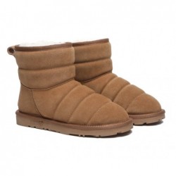 Bottes UGG EVERAU® Mini-bottes en laine de mouton,Châtaigne