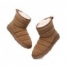 Bottes UGG EVERAU® Mini-bottes en laine de mouton,Châtaigne