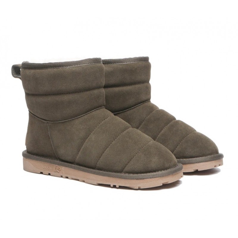 UGG EVERAU® Mini-bottes en laine de mouton,Vert armée