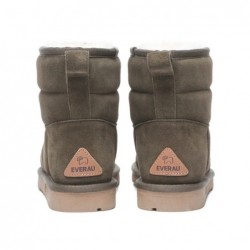 UGG EVERAU® Mini-bottes en laine de mouton,Vert armée