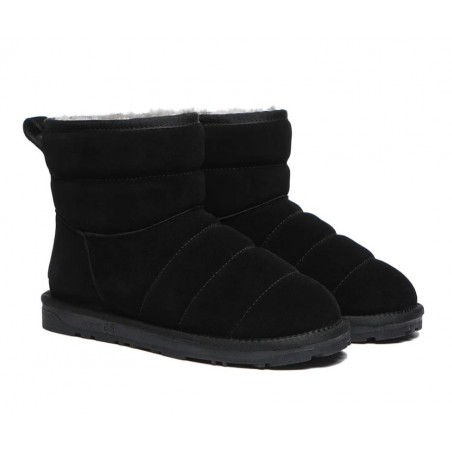 UGG EVERAU® Mini-bottes en laine de mouton,Noir