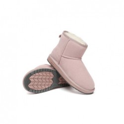 Bottes UGG en peau de mouton,laine,mini classique,daim,Rose