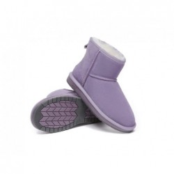 Bottes UGG en peau de mouton,laine,mini classique,daim,Lilas