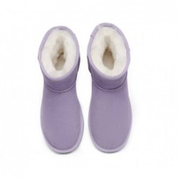 Bottes UGG en peau de mouton,laine,mini classique,daim,Lilas