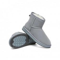 Bottes UGG en peau de mouton,laine,mini classique,daim,Bleu clair