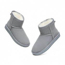 Bottes UGG en peau de mouton,laine,mini classique,daim,Bleu clair