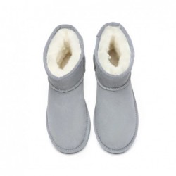 Bottes UGG en peau de mouton,laine,mini classique,daim,Bleu clair