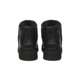 Bottes UGG EVERAU® pour femmes en peau de mouton et laine à plateforme Romi,Noir