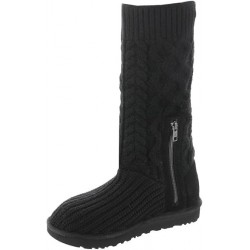 UGG Femme Tricot Cardi Classique Botte Tendance,Noir