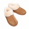 Chaussons UGG en laine de mouton de qualité supérieure avec col et cheville,Châtaigne