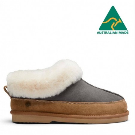 UGG Florina , Gris Slides Chaussures en peluche