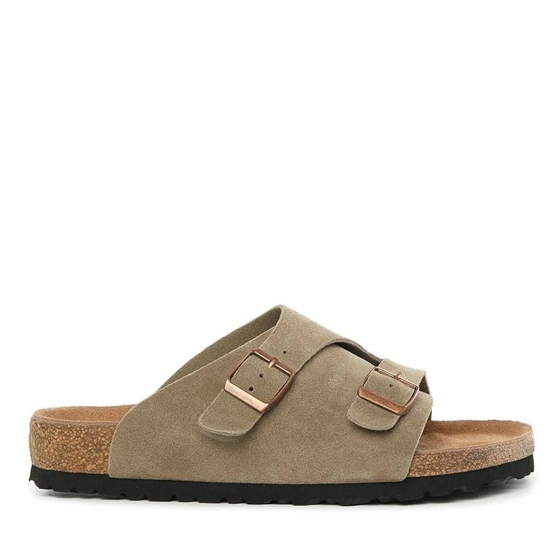 UGG Rio Unisex Slides,Taupe