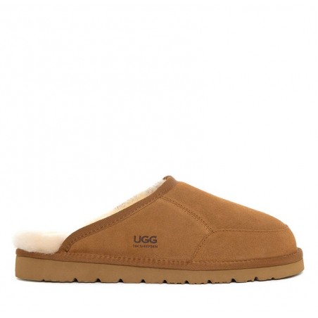 UGG Benj Scuff Pantoufles à enfiler,Chaussures en peluche -Brun